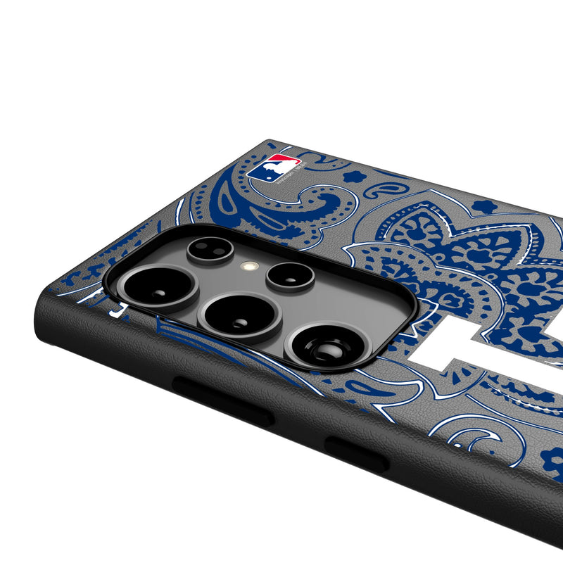 LA Dodgers Paisley Galaxy MagSafe Compatible Phone Case Detail.Jpg