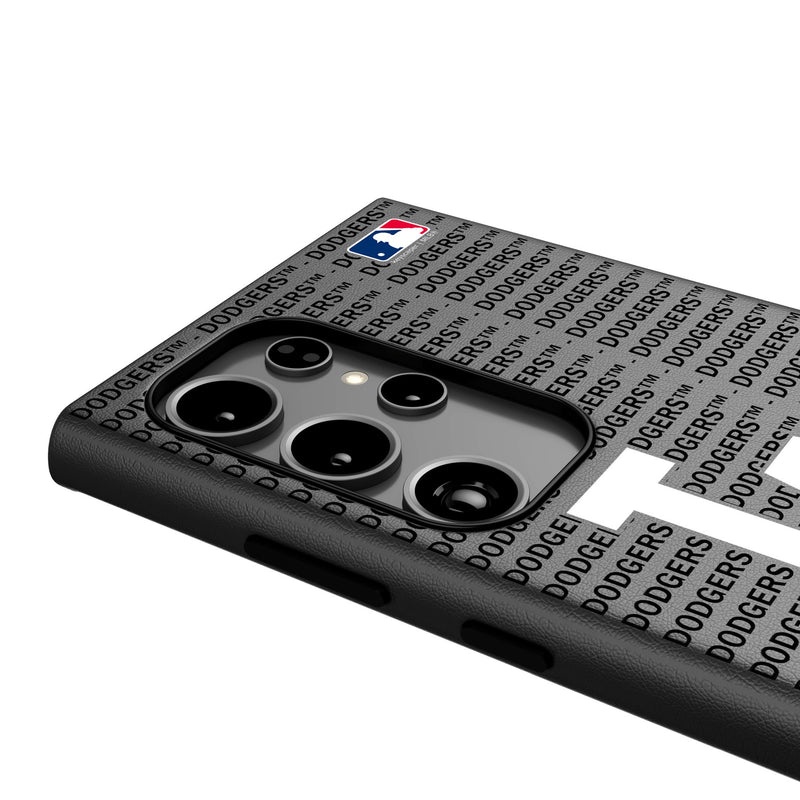 LA Dodgers Text Backdrop Galaxy MagSafe Compatible Phone Case for Samsung Galaxy Detail.Jpg