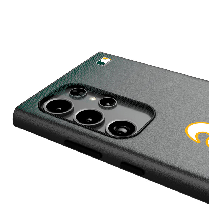 Oakland Athletics Linen Galaxy MagSafe Compatible Phone Case for Samsung Galaxy Detail.Jpg