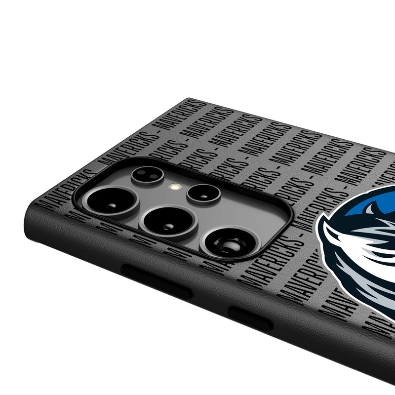 Dallas Mavericks Text Backdrop Galaxy MagSafe Compatible Phone Case Detail.Jpg