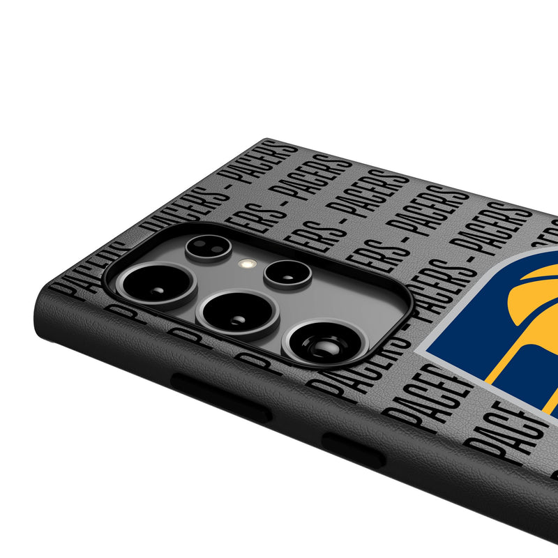 Indiana Pacers Text Backdrop Galaxy MagSafe Compatible Phone Case Detail.Jpg