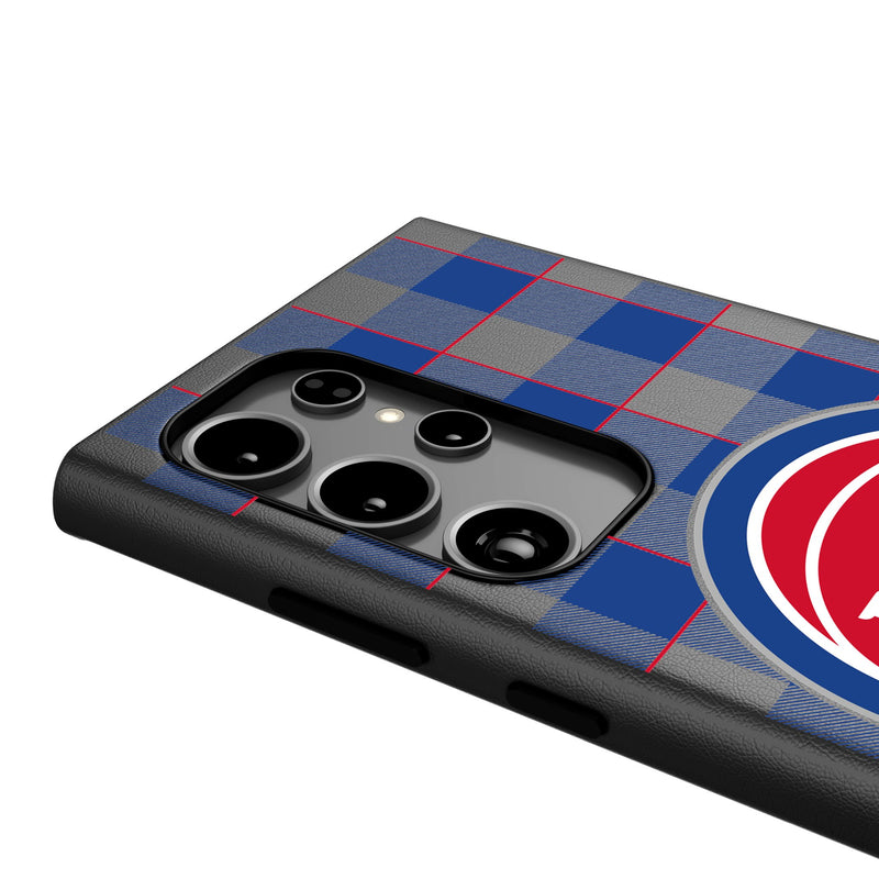 Detroit Pistons Plaid Galaxy MagSafe Compatible Phone Case Detail.Jpg