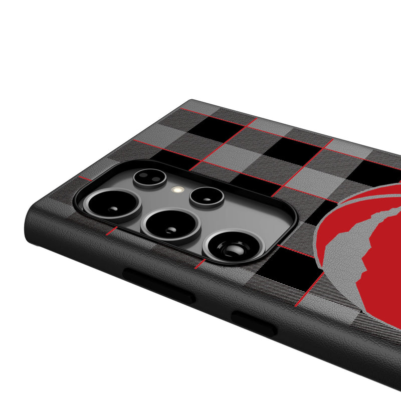 Toronto Raptors Plaid Galaxy MagSafe Compatible Phone Case Detail.Jpg