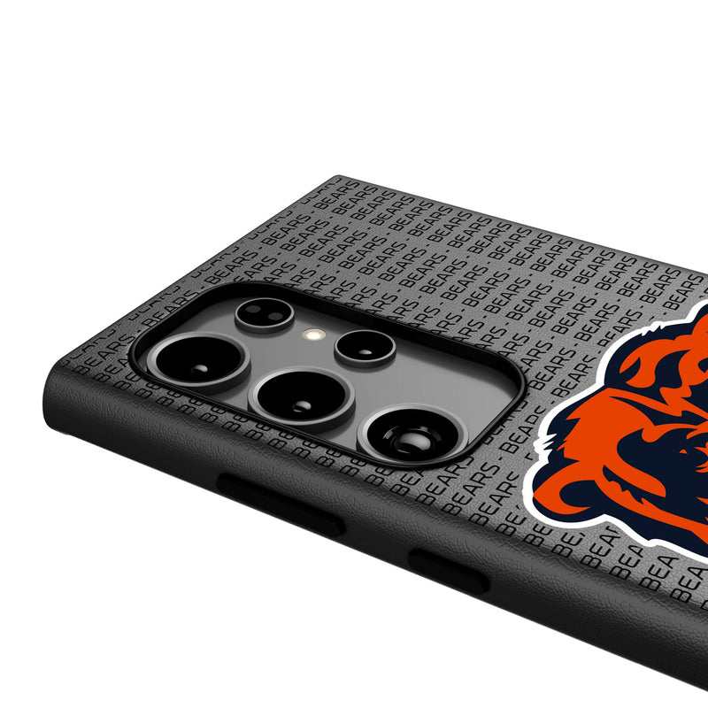 Chicago Bears Text Backdrop Galaxy MagSafe Compatible Phone Case Detail.Jpg