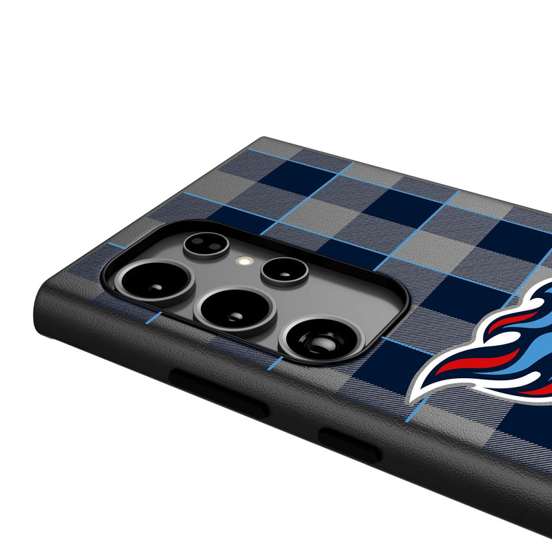 Tennessee Titans Plaid Galaxy MagSafe Compatible Phone Case Detail.Jpg