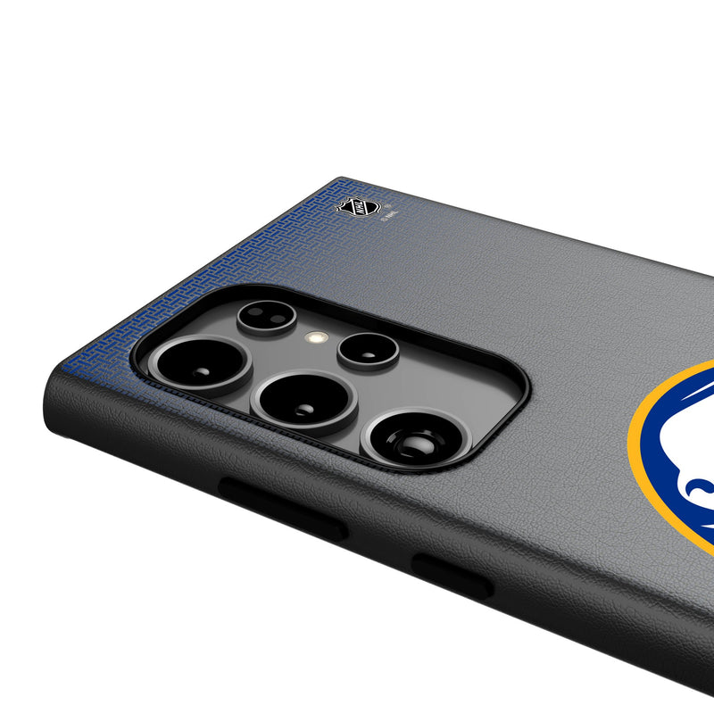 Buffalo Sabres Linen Galaxy MagSafe Compatible Phone Case Detail.Jpg