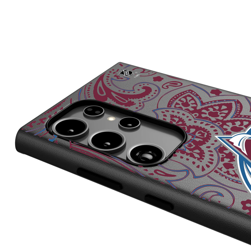 Colorado Avalanche Paisley Galaxy MagSafe Compatible Phone Case for Samsung Galaxy Detail.Jpg