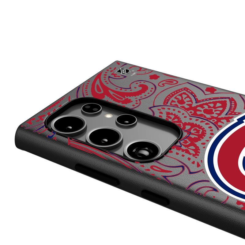 Montreal Canadiens Paisley Galaxy MagSafe Compatible Phone Case Detail.Jpg