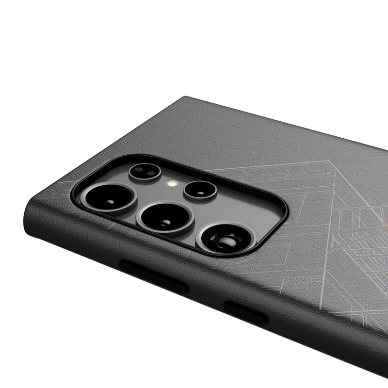 Marvel Miles Morales Badge Galaxy MagSafe Compatible Phone Case for Samsung Galaxy Detail.Jpg