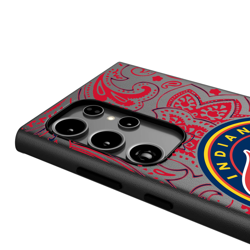 Indiana Fever Paisley Galaxy MagSafe Compatible Phone Case Detail.Jpg