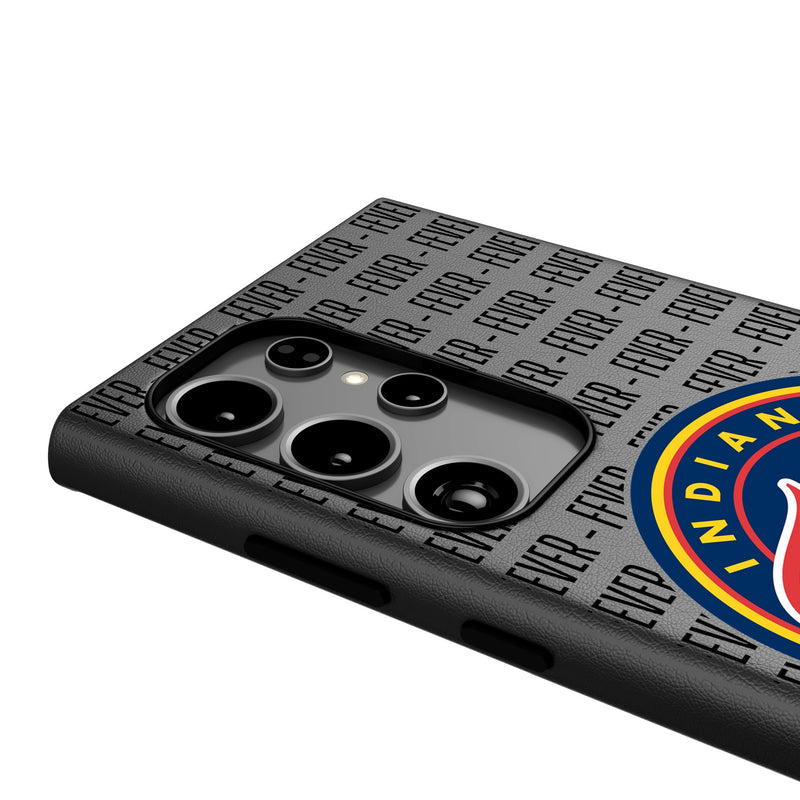 Indiana Fever Text Backdrop Galaxy MagSafe Compatible Phone Case Detail.Jpg