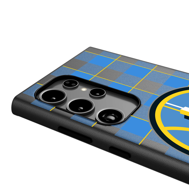 Chicago Sky Plaid Galaxy MagSafe Compatible Phone Case Detail.Jpg