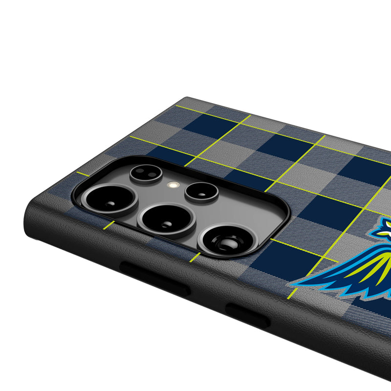 Dallas Wings Plaid Galaxy MagSafe Compatible Phone Case Detail.Jpg