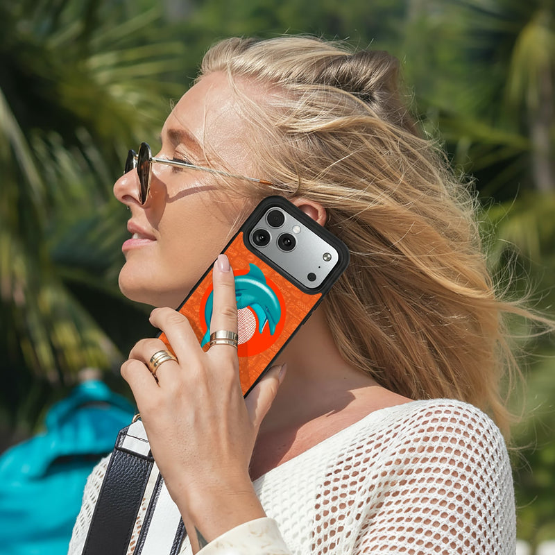 Miami Dolphins 2024 Edition iPhone Bump Phone Case for Apple iPhone Lifestyle.Jpg