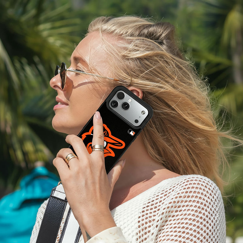 Baltimore Orioles Solid iPhone Bump Phone Case for Apple iPhone Lifestyle.Jpg
