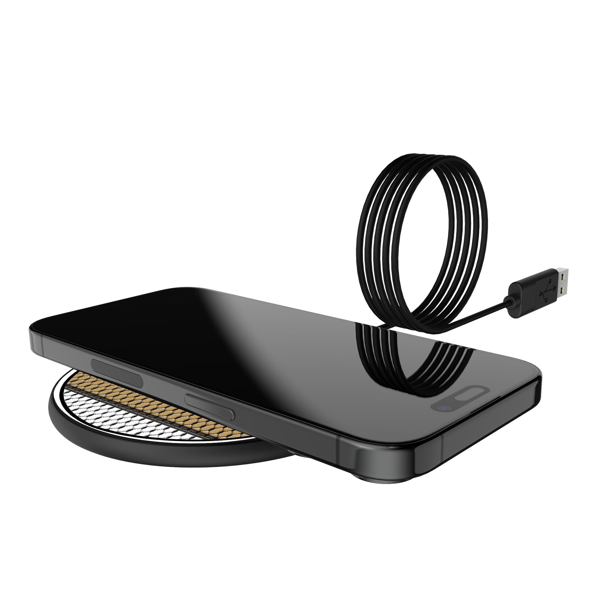 University of Central Florida Golden Knights Mesh 15-Watt Wireless Charger Lifestyle.Jpg