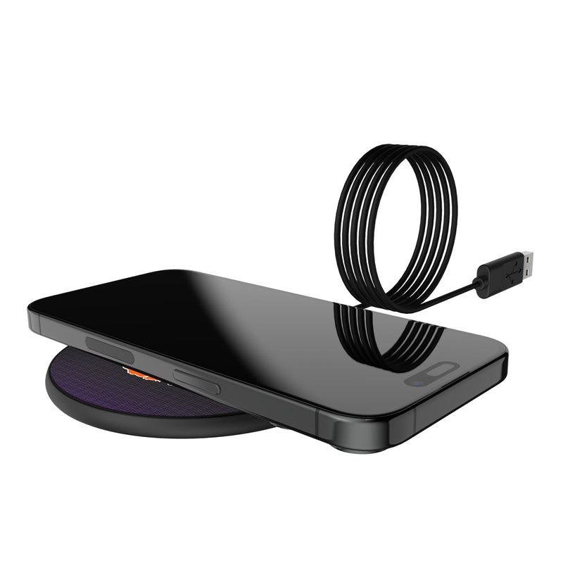 Clemson University Tigers Linen 15-Watt Wireless Charger Lifestyle.Jpg