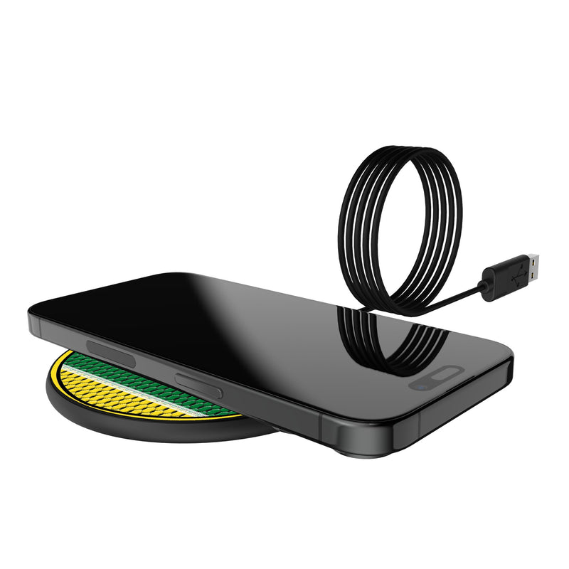 University of Oregon Ducks Mesh 15-Watt Wireless Charger Lifestyle.Jpg