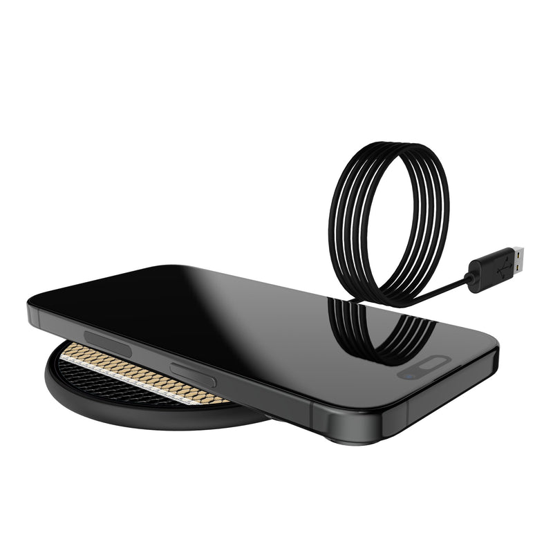 United States Military Academy Black Knights Mesh 15-Watt Wireless Charger Lifestyle.Jpg