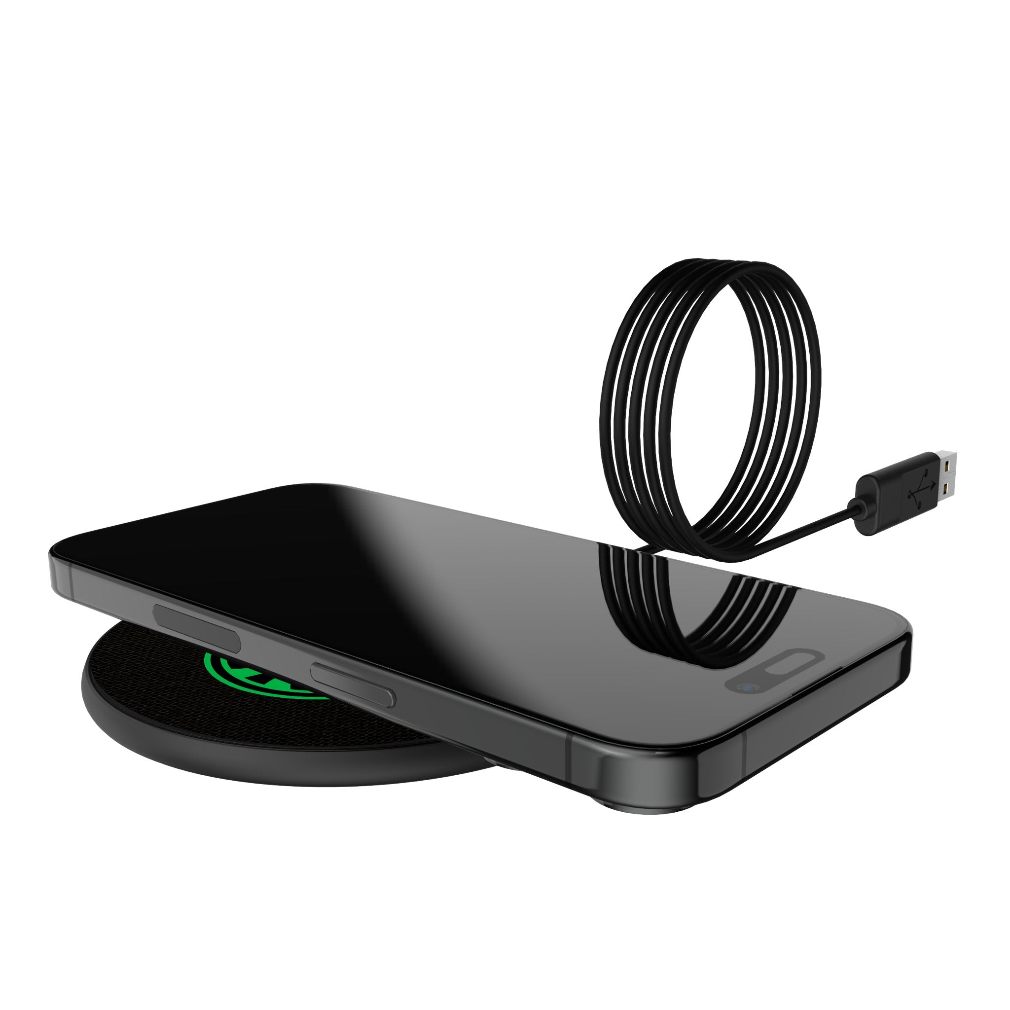 Austin FC Solid 15-Watt Wireless Charger Lifestyle.Jpg