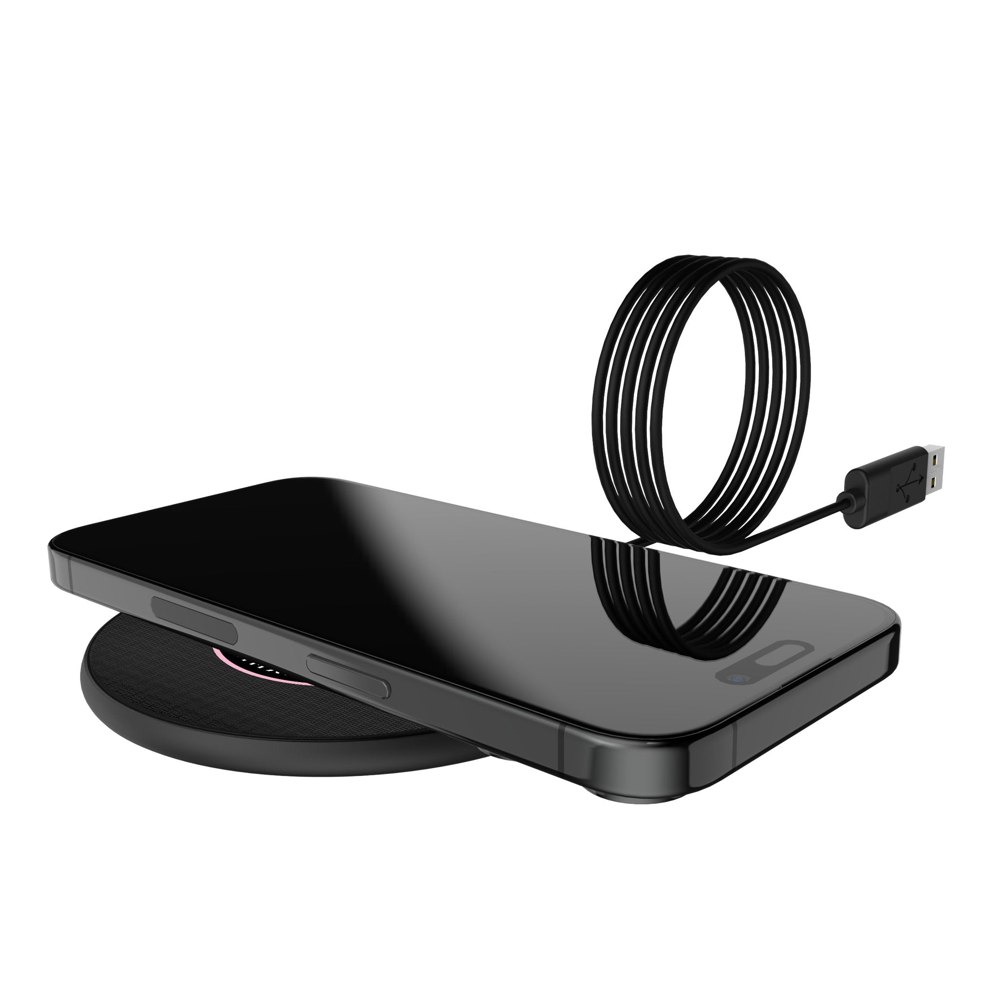 Inter Miami CF Linen 15-Watt Wireless Charger Lifestyle.Jpg