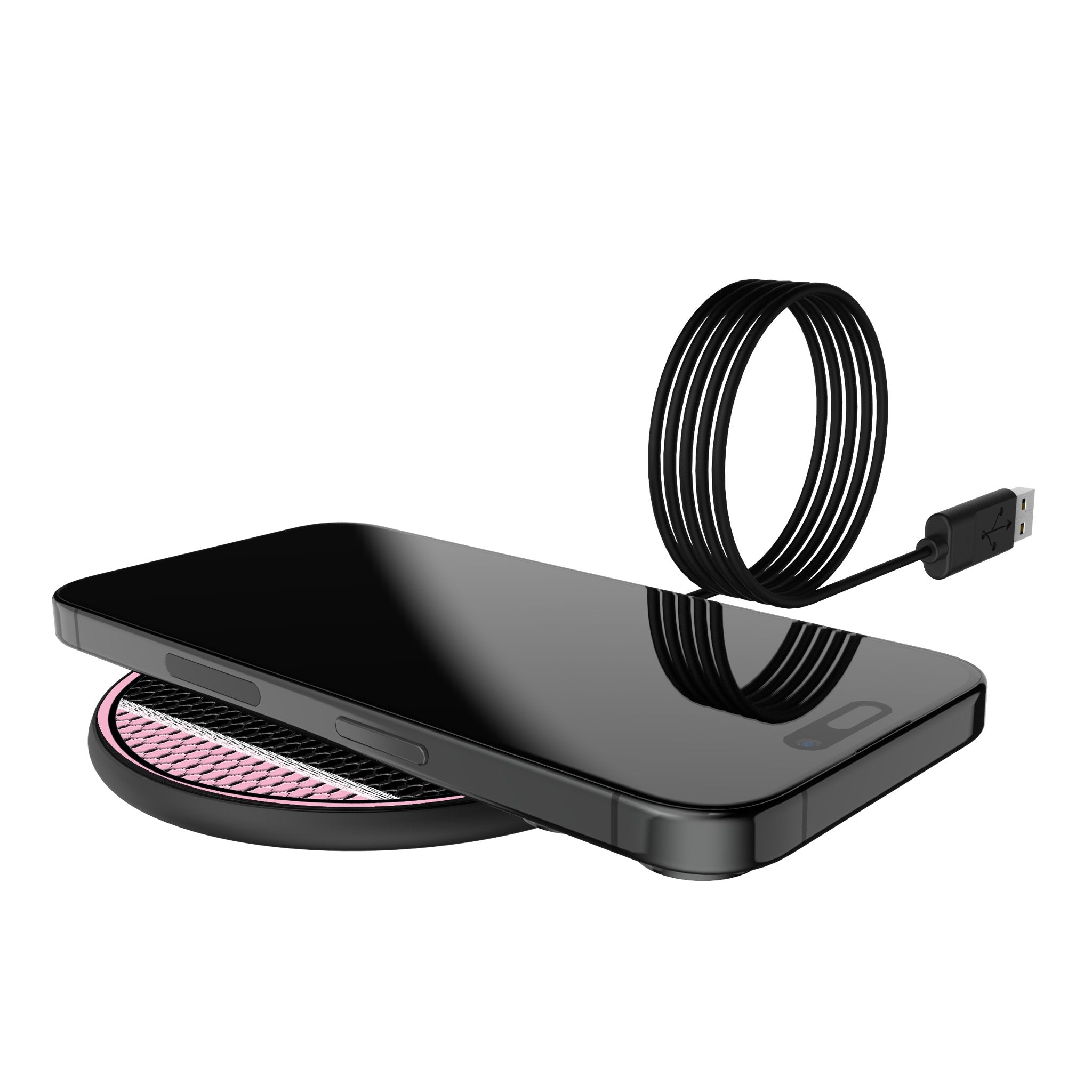 Inter Miami CF Mesh 15-Watt Wireless Charger Lifestyle.Jpg