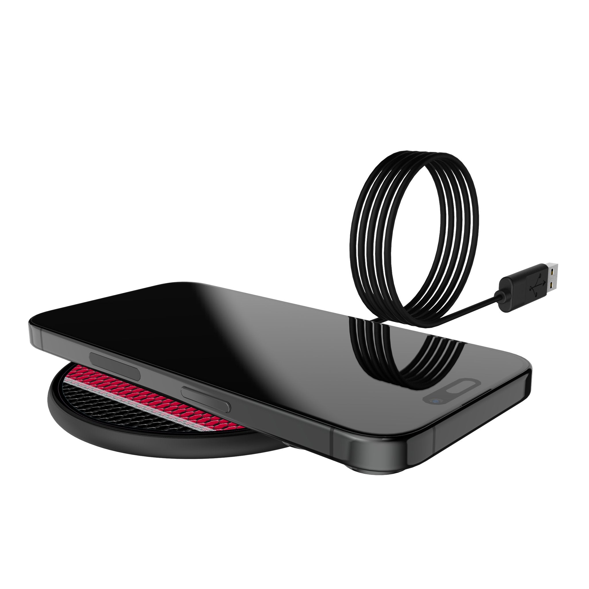New York Red Bulls Mesh 15-Watt Wireless Charger Lifestyle.Jpg
