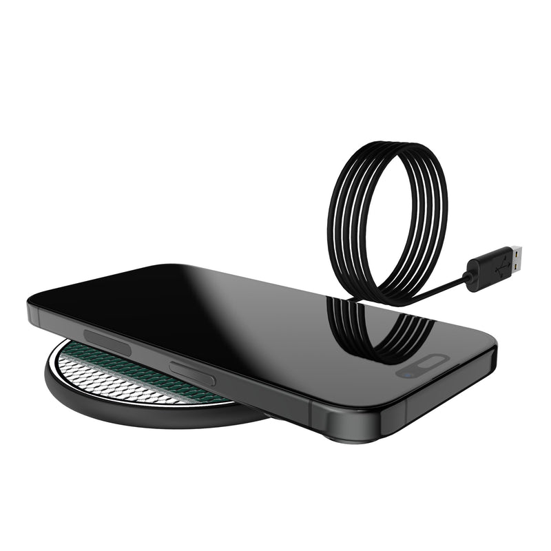Michigan State University Spartans Mesh 15-Watt Wireless Charger Lifestyle.Jpg