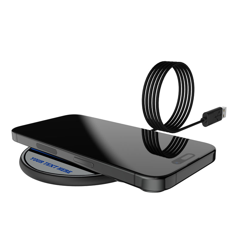 University of Memphis Tigers Personalized Endzone Solid 15-Watt Wireless Charger Lifestyle.Jpg