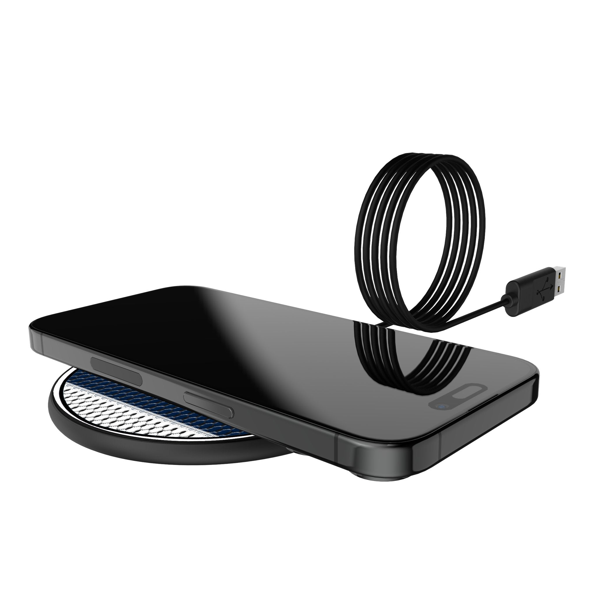 Pennsylvania State University Nittany Lions Mesh 15-Watt Wireless Charger Lifestyle.Jpg