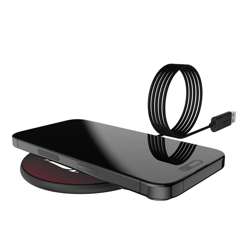 Washington State University Cougars Linen 15-Watt Wireless Charger Lifestyle.Jpg