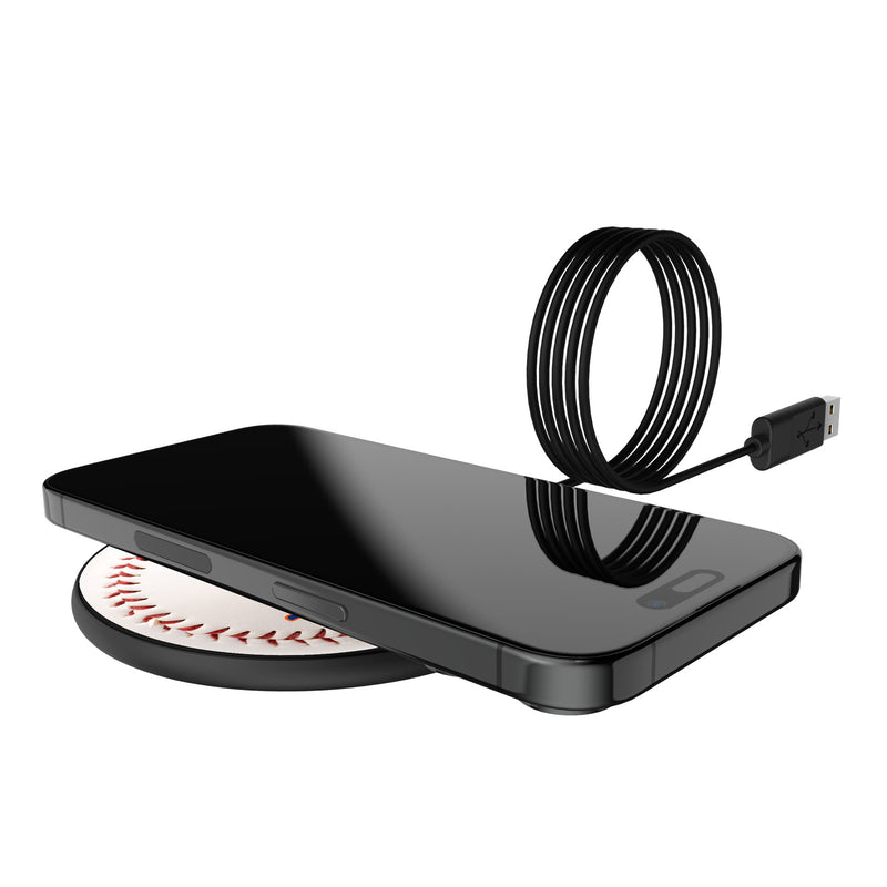 New York Mets 2014 - Cooperstown Collection Baseball 15-Watt Wireless Charger Lifestyle.Jpg