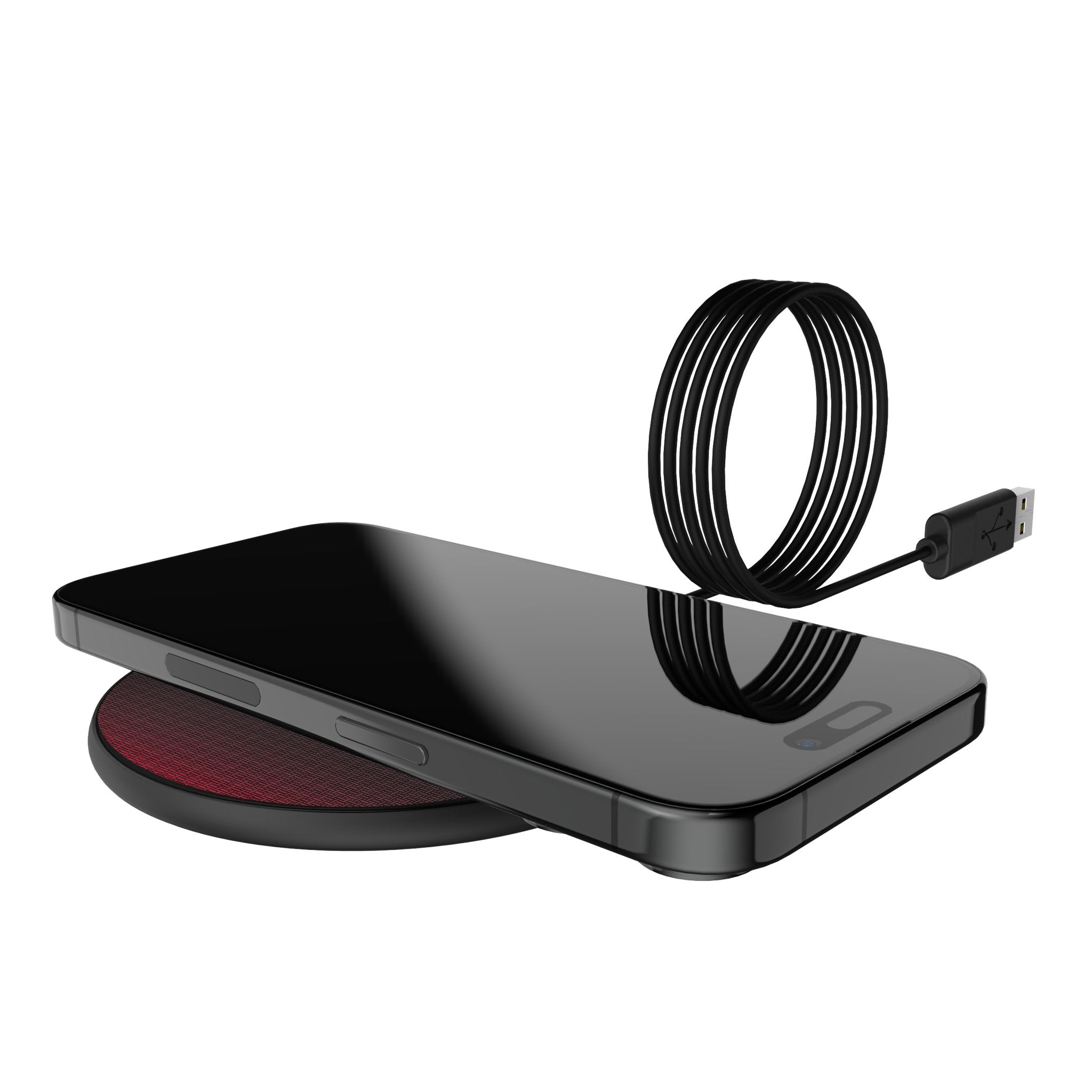 Buffalo Bills Historic Collection Linen 15-Watt Wireless Charger Lifestyle.Jpg