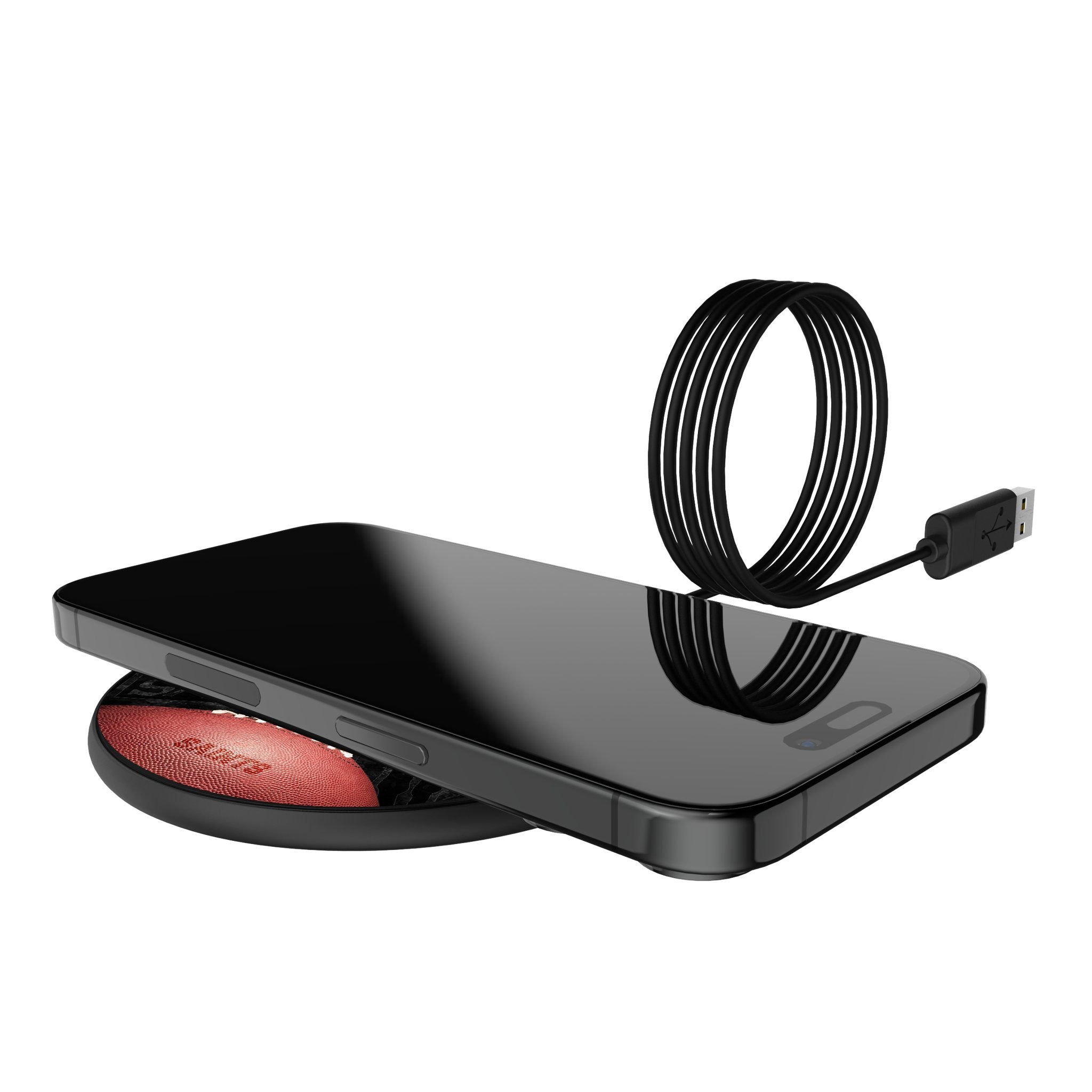 New Orleans Saints Historic Collection Legendary 15-Watt Wireless Charger Lifestyle.Jpg