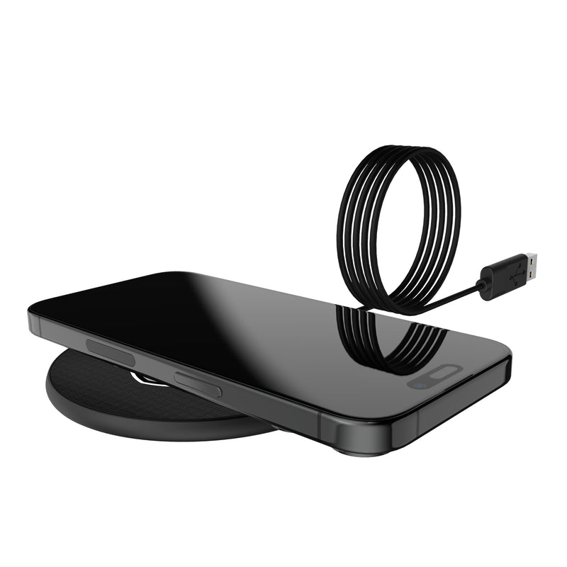 Oakland Raiders 1963 Historic Collection Linen 15-Watt Wireless Charger Lifestyle.Jpg