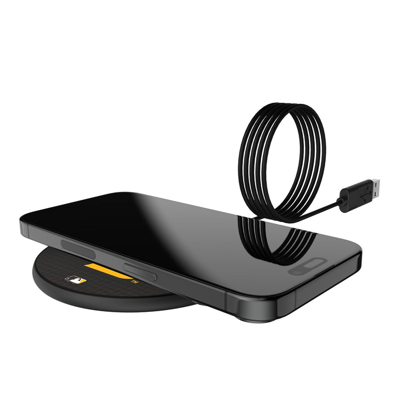 San Diego Padres Linen 15-Watt Wireless Charger Lifestyle.Jpg