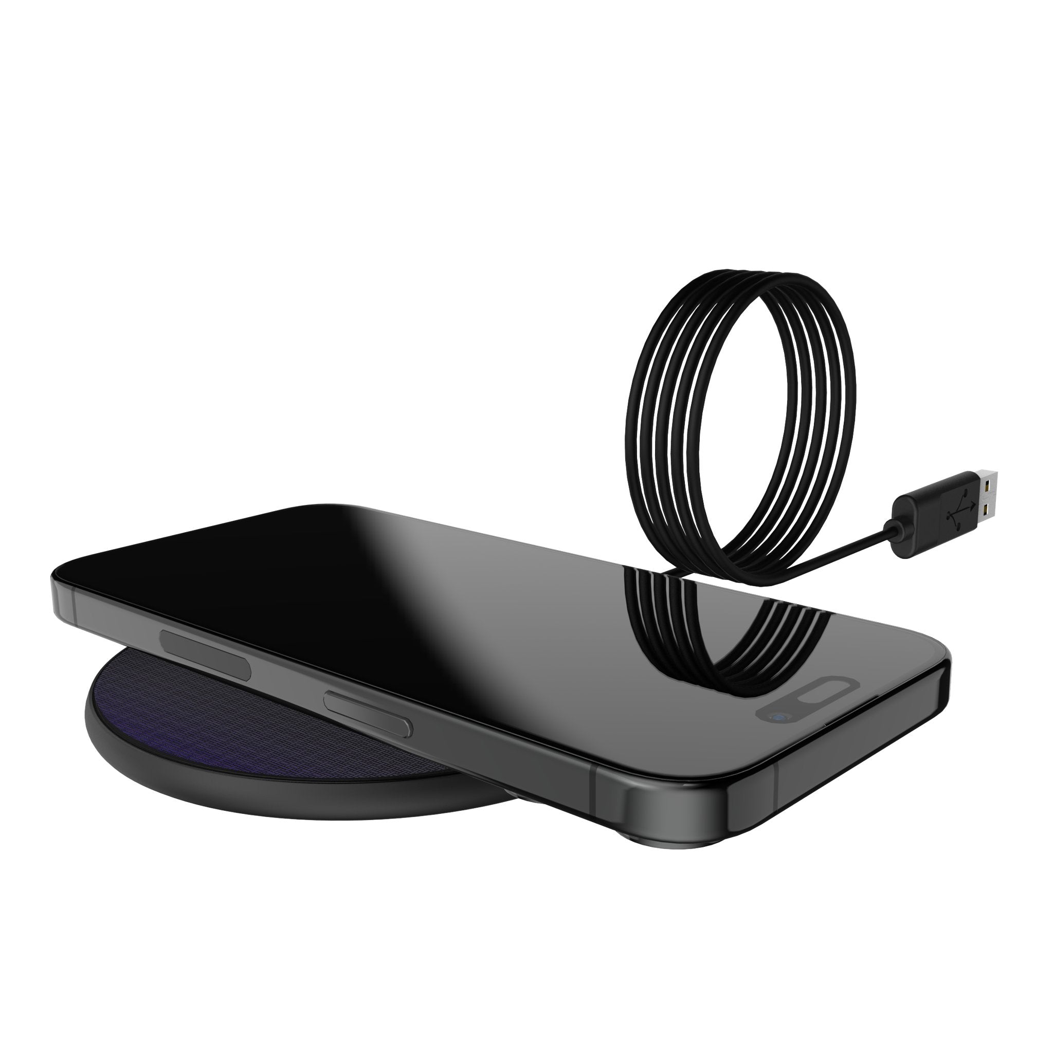 Baltimore Ravens Linen 15-Watt Wireless Charger Lifestyle.Jpg