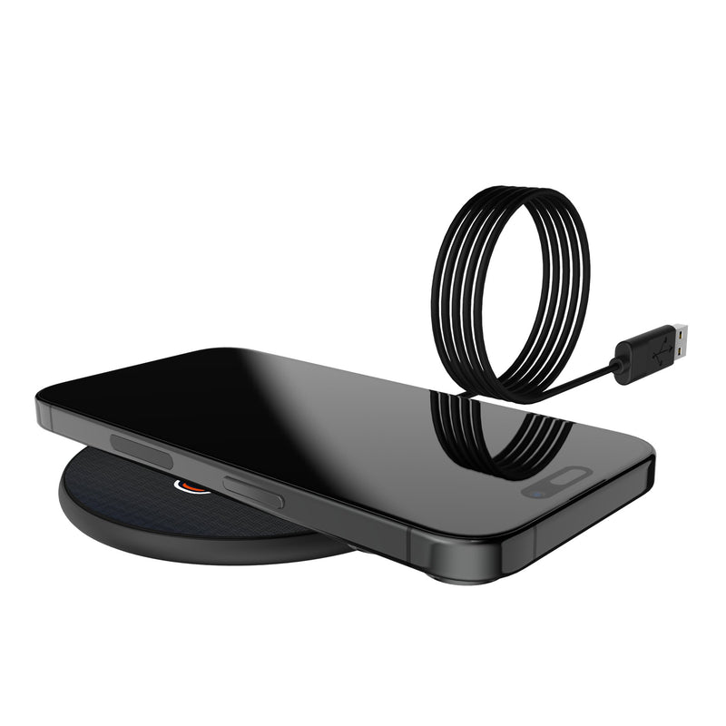 Chicago Bears Linen 15-Watt Wireless Charger Lifestyle.Jpg