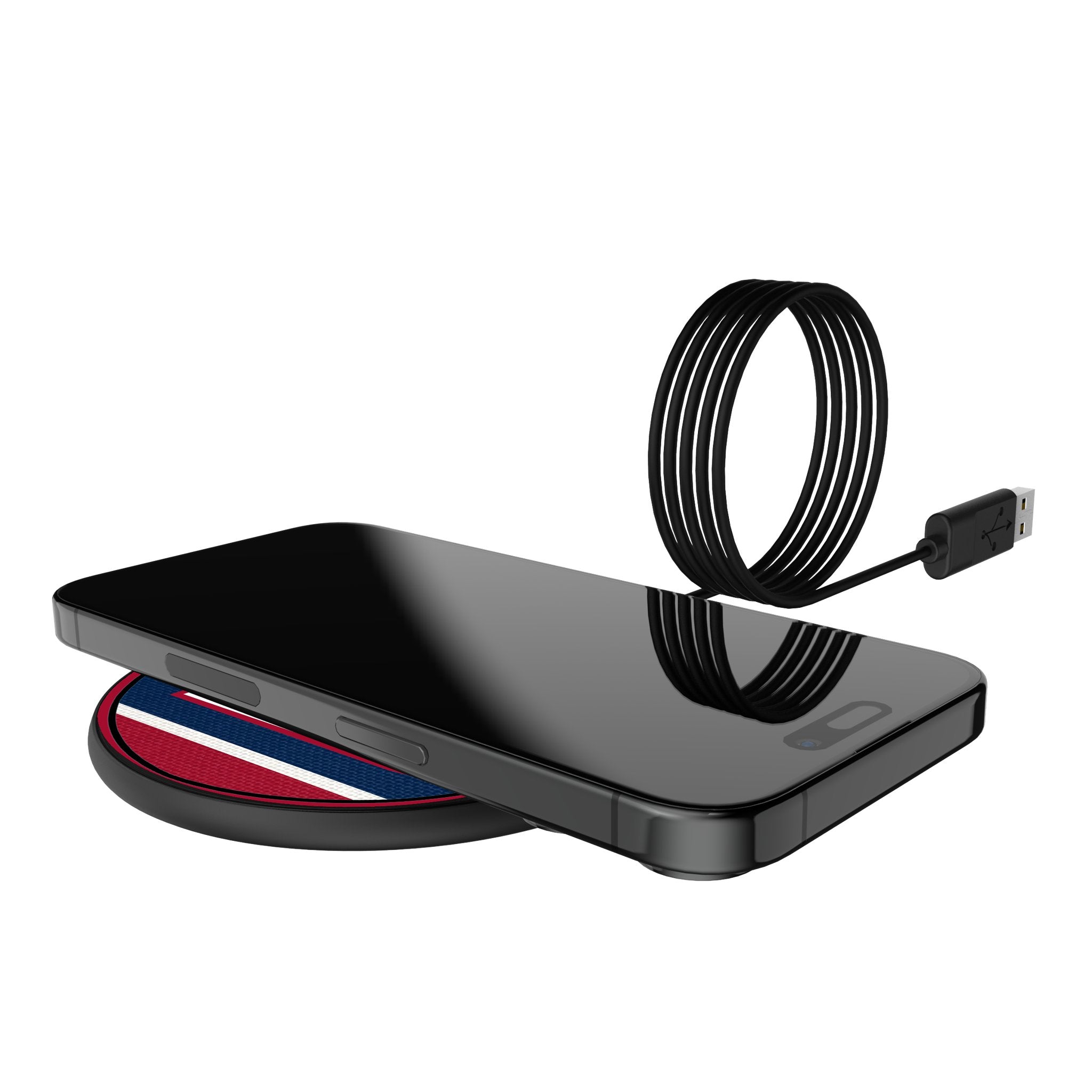 New York Giants Stripe 15-Watt Wireless Charger Lifestyle.Jpg