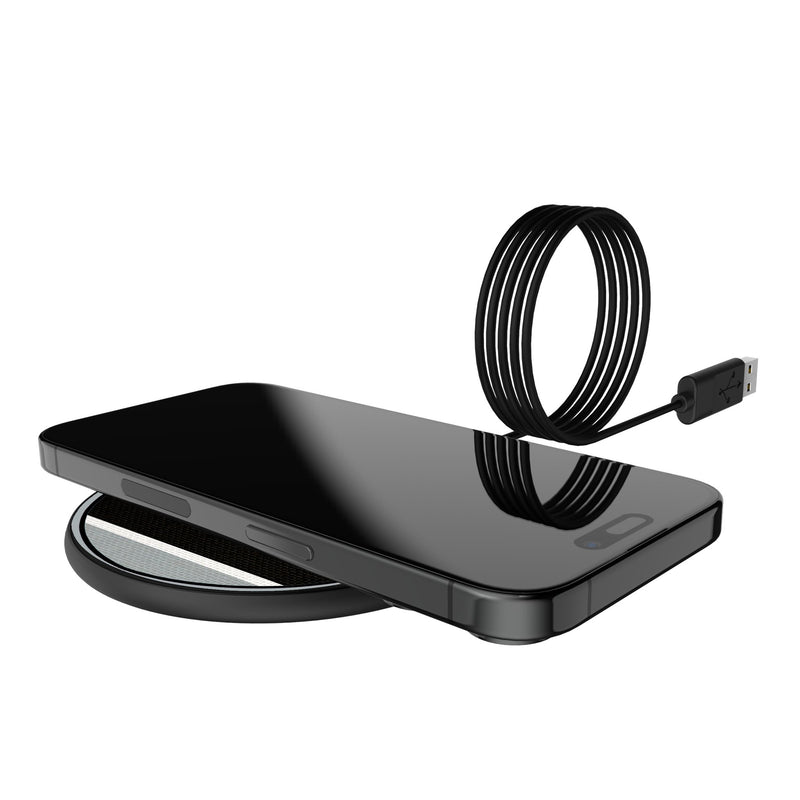 Las Vegas Raiders Stripe 15-Watt Wireless Charger Lifestyle.Jpg