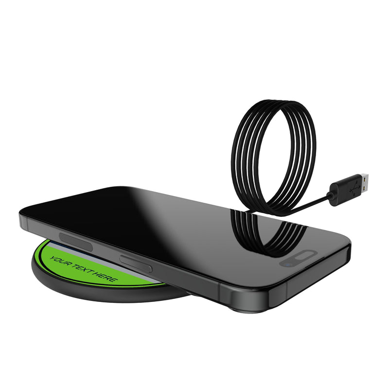 Seattle Seahawks Personalized Endzone Solid 15-Watt Wireless Charger Lifestyle.Jpg