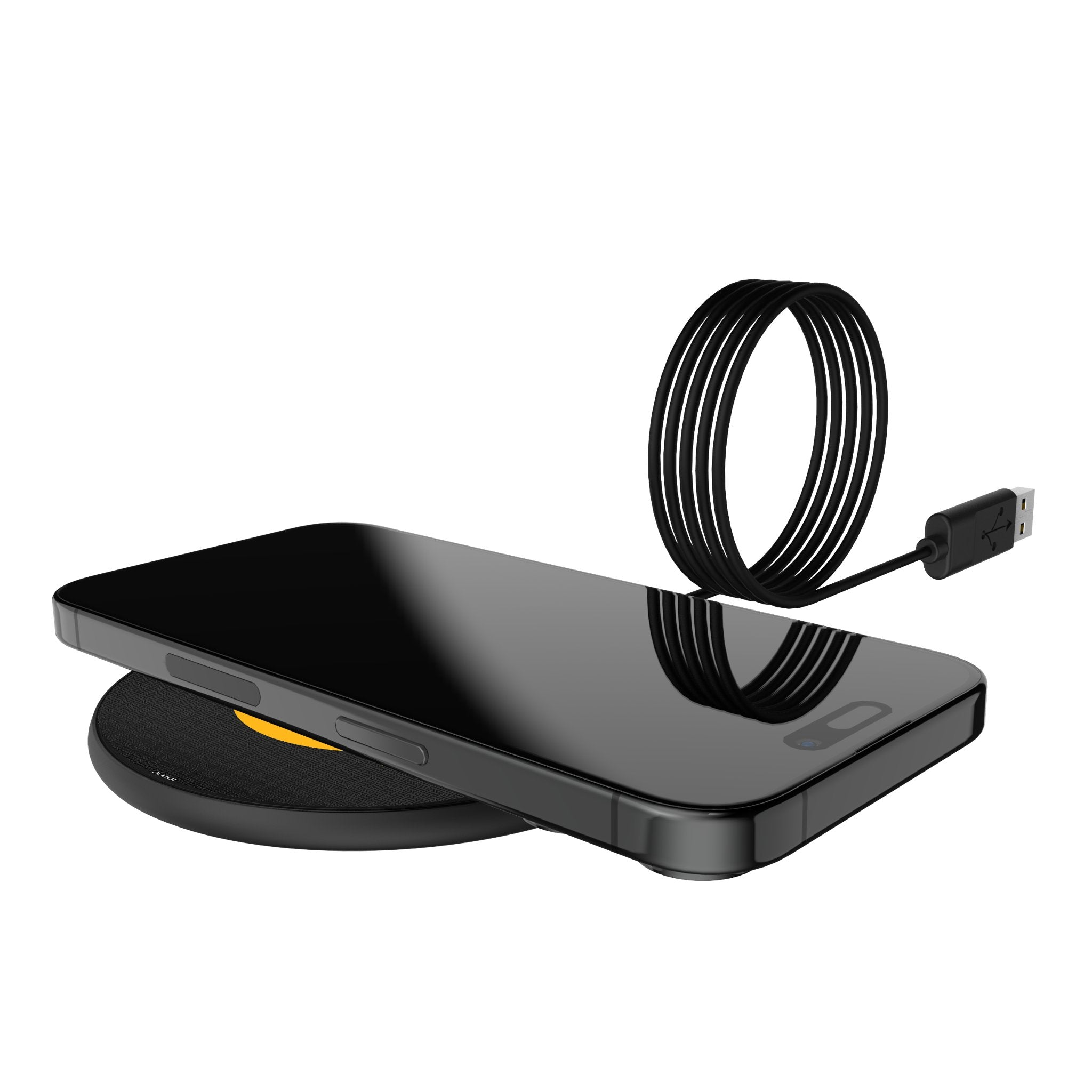 Boston Bruins Linen 15-Watt Wireless Charger Lifestyle.Jpg