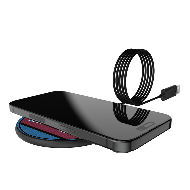 Colorado Avalanche Stripe 15-Watt Wireless Charger Lifestyle.Jpg