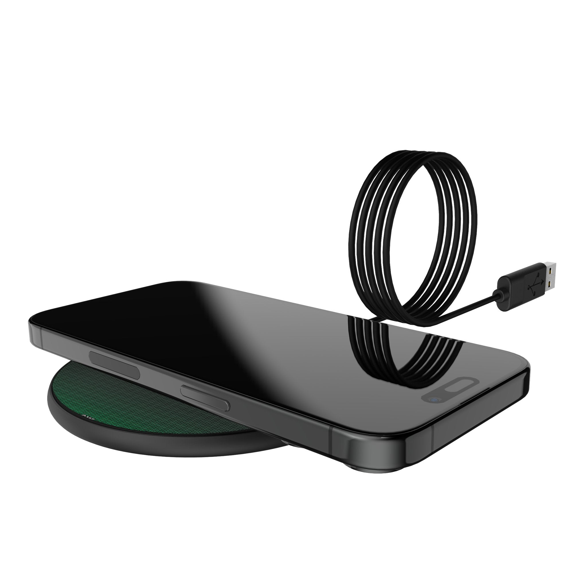 Dallas Stars Linen 15-Watt Wireless Charger Lifestyle.Jpg