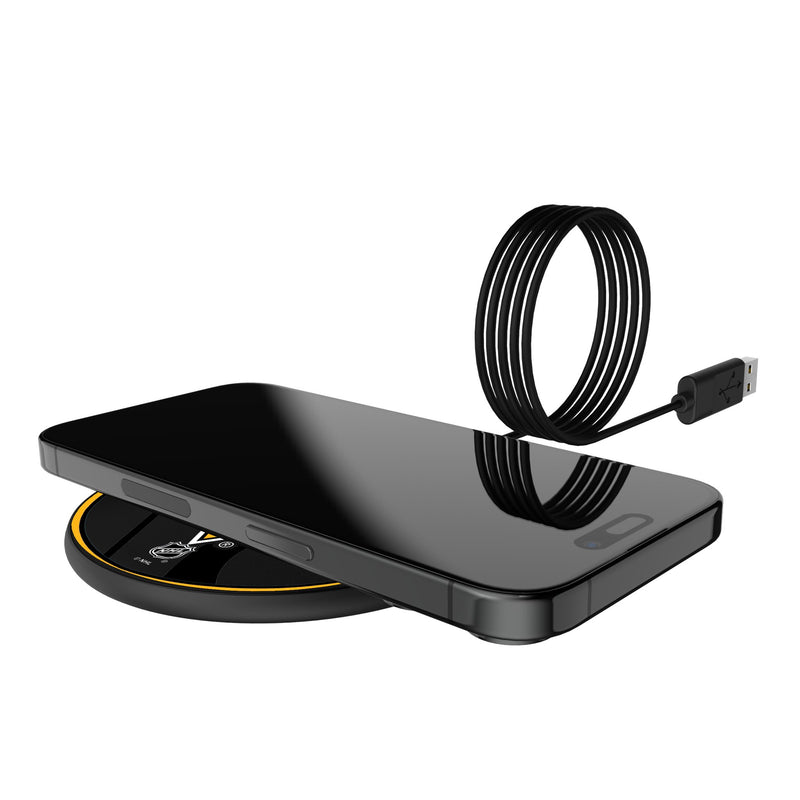 Pittsburgh Penguins Monocolor Tilt 15-Watt Wireless Charger Lifestyle.Jpg