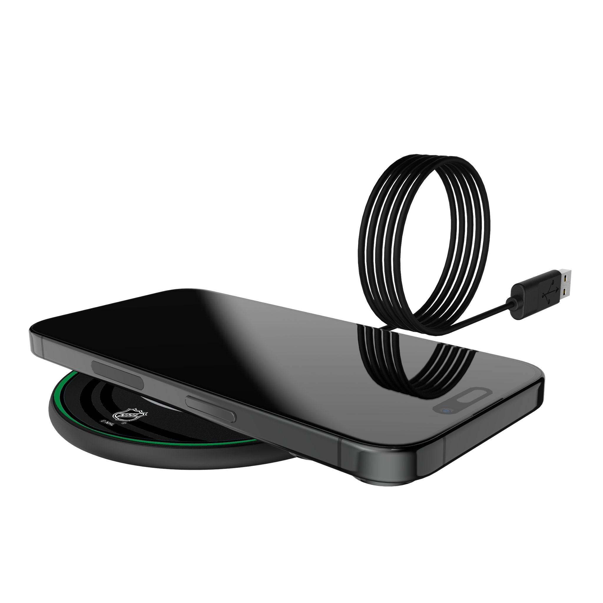 Vancouver Canucks Monocolor Tilt 15-Watt Wireless Charger Lifestyle.Jpg