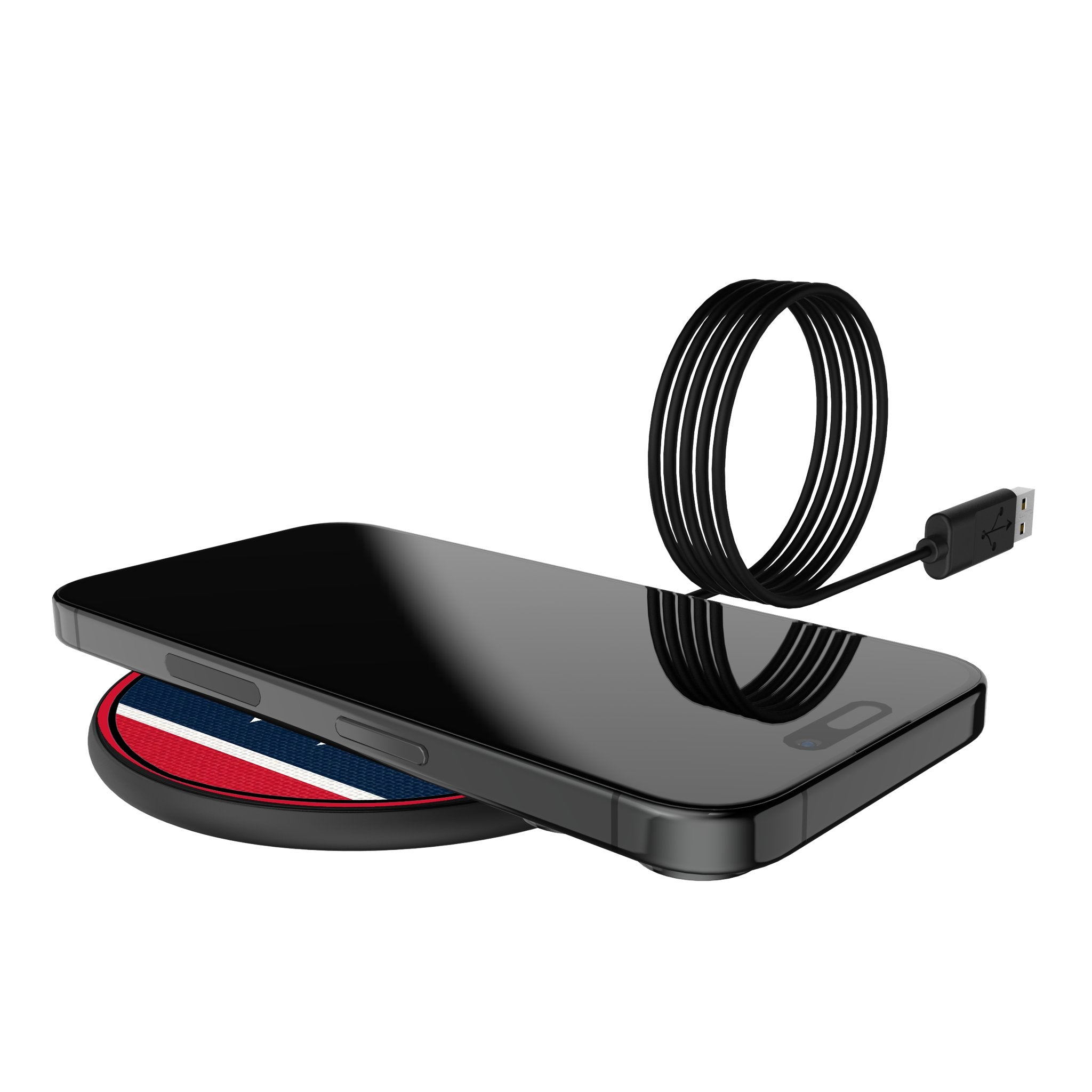 Washington Capitals Stripe 15-Watt Wireless Charger Lifestyle.Jpg