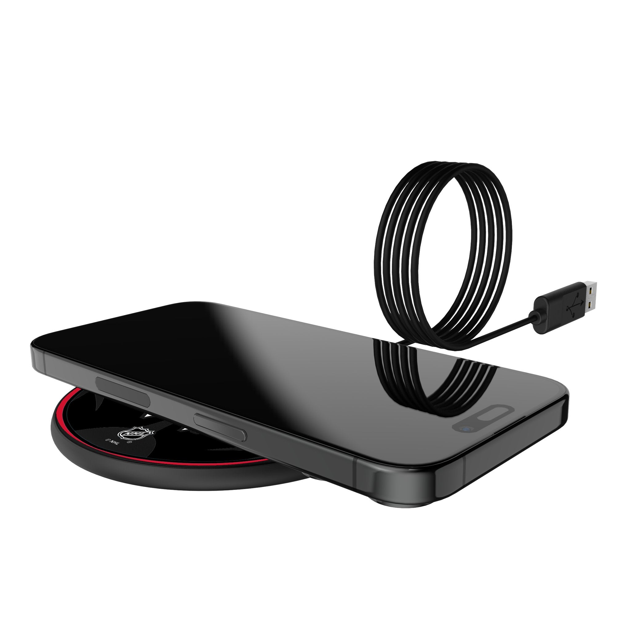 Washington Capitals Monocolor Tilt 15-Watt Wireless Charger Lifestyle.Jpg