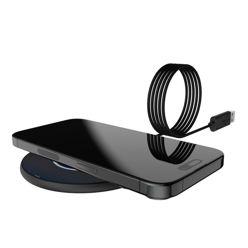Winnipeg Jets Linen 15-Watt Wireless Charger Lifestyle.Jpg