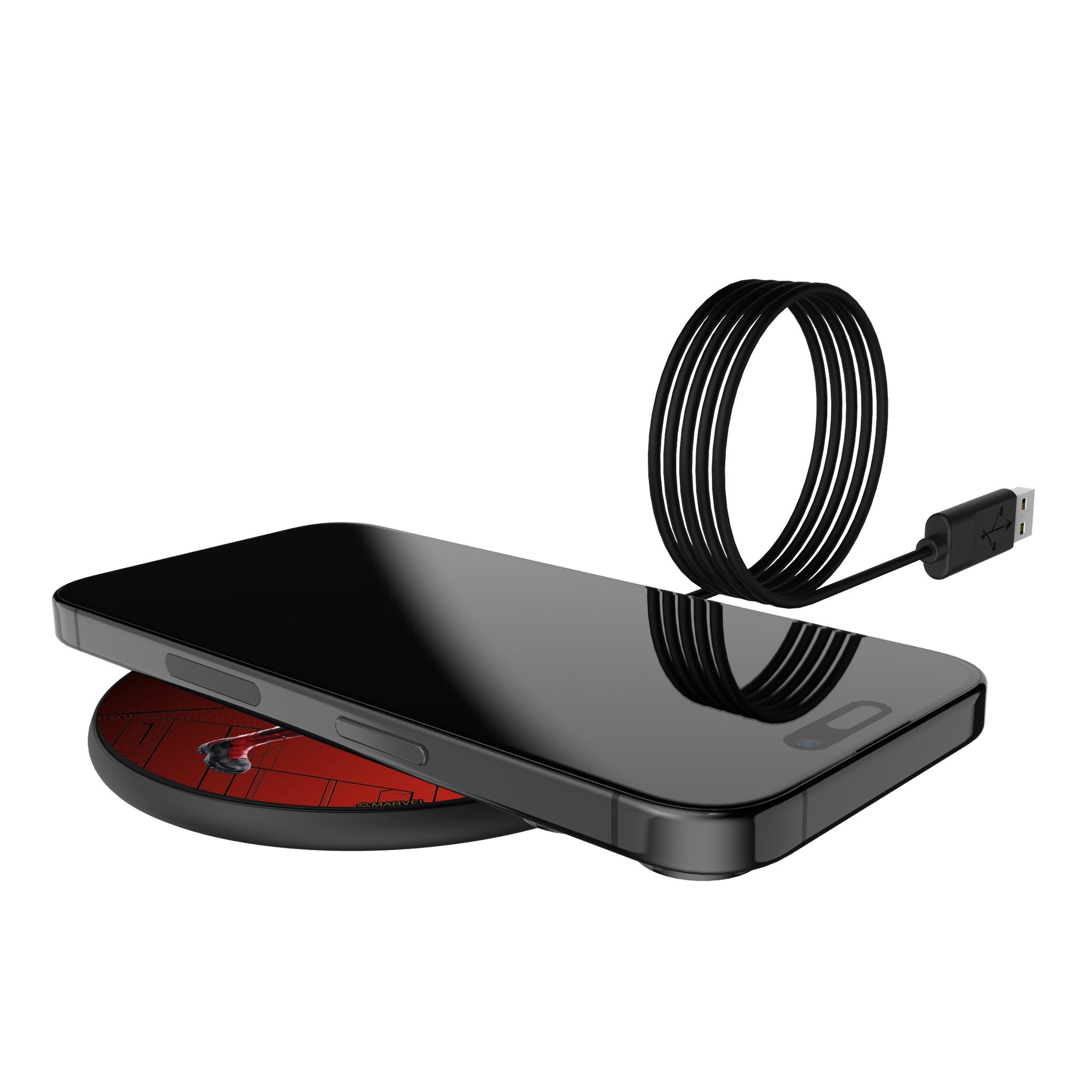 Marvel Deadpool MechLine 15-Watt Wireless Charger Lifestyle.Jpg